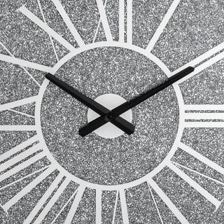 Round Diamond Crystal Wall Clock