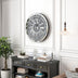 Crushed Diamond Wall Clock Round Luxury Wall Clock with Mirror Glass