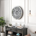 Crushed Diamond Wall Clock Round Luxury Wall Clock with Mirror Glass