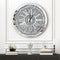 Crushed Diamond Wanduhr Runde Luxus-Wanduhr mit Spiegelglas