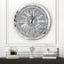 Crushed Diamond Wall Clock Round Luxury Wall Clock with Mirror Glass