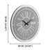 Crushed Diamond Wall Clock Round Luxury Wall Clock with Mirror Glass
