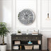 Crushed Diamond Wall Clock Round Luxury Wall Clock with Mirror Glass
