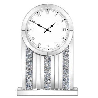 Mirrored Roman Numeral Tabletop Clock