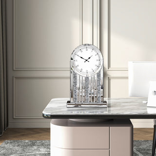 Mirrored Roman Numeral Tabletop Clock