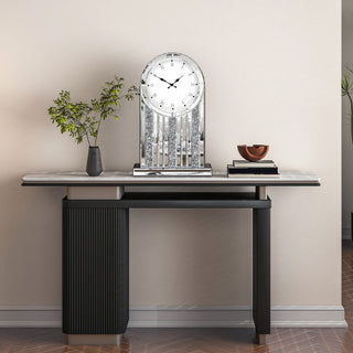 Mirrored Roman Numeral Tabletop Clock