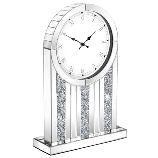 Mirrored Roman Numeral Tabletop Clock