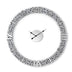 Faltbare runde Wanduhr mit Kristallen verziert