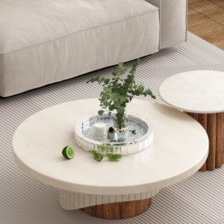 Luxury Round Glass Mirror Tray fills with Crushed Diamond