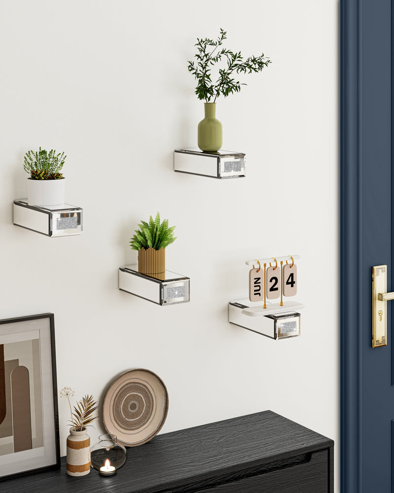 Shoe Floating Display Shelves Wall Mount Set of 4