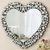 Luxury Crystal Accent Heart Wall Mirror
