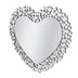Luxury Crystal Accent Heart Wall Mirror