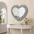 Luxury Crystal Accent Heart Wall Mirror