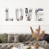 Crushed Diamond Wall Decor Large Size Crystal Mirror Set