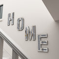 Mirrored Home Letter for Wall Decor Modern Mirror Decorative Wall Art for Home