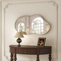 Irregular Wall Mirror Decorative, Antique-Gold Asymmetrical Mirror
