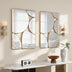SHYFOY Modern Antique Gold Wall Mirror Metal Frame Accent Mirror