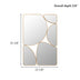 SHYFOY Modern Antique Gold Wall Mirror Metal Frame Accent Mirror