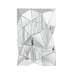 Modern 3D Wall Mirror Irregular Triangle Accent Mirror