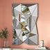 Modern 3D Wall Mirror Irregular Triangle Accent Mirror