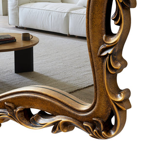 Antique Wall Mirror Irregular Baroque Accent Mirrors - 37.4"×30.7"
