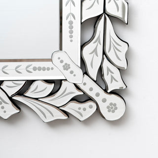 Rectangular Wall Mirror Modern Unique Frame Decor - 35.43"×23.43"