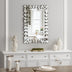 Rectangular Wall Mirror Modern Unique Frame Decor