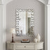 Rectangular Wall Mirror Modern Unique Frame Decor