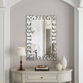 Rectangular Wall Mirror Modern Unique Frame Decor
