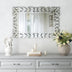 Rectangular Wall Mirror Modern Unique Frame Decor