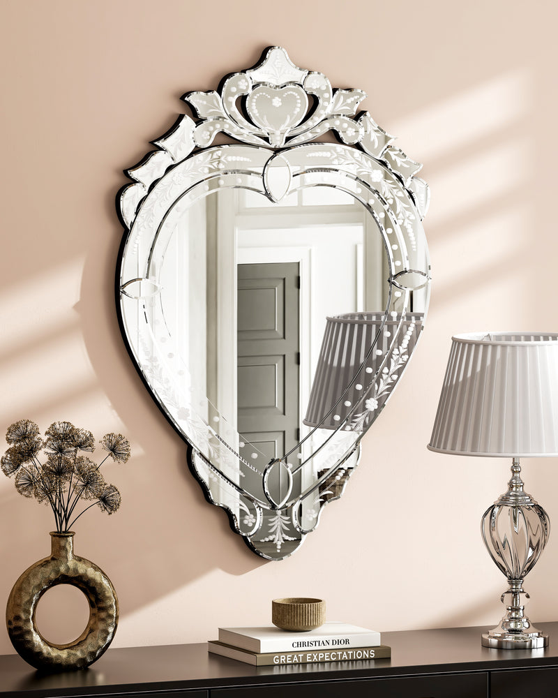Modern Wall Mirror Irregular Design Decor