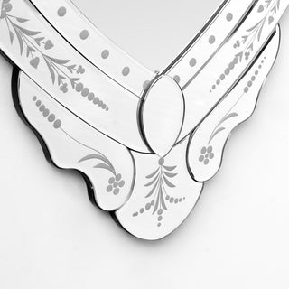 Modern Wall Mirror Irregular Design Decor - 35.4"×24.8"