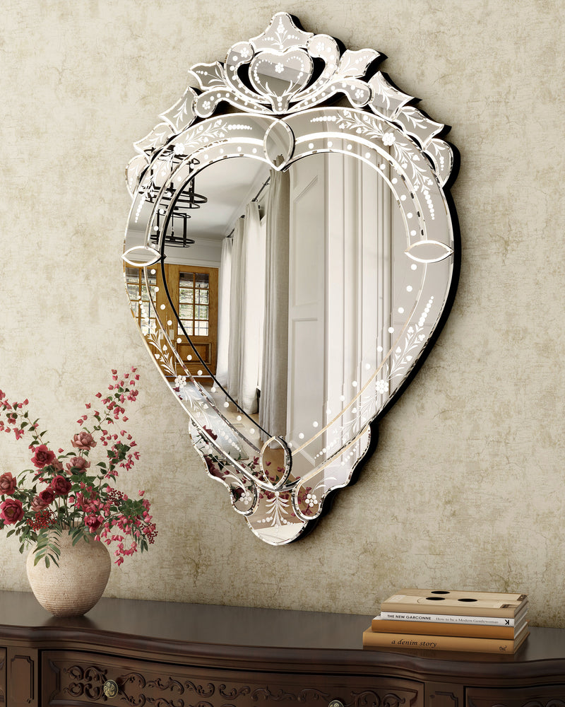 Modern Wall Mirror Irregular Design Decor
