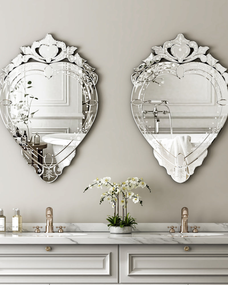 Modern Wall Mirror Irregular Design Decor