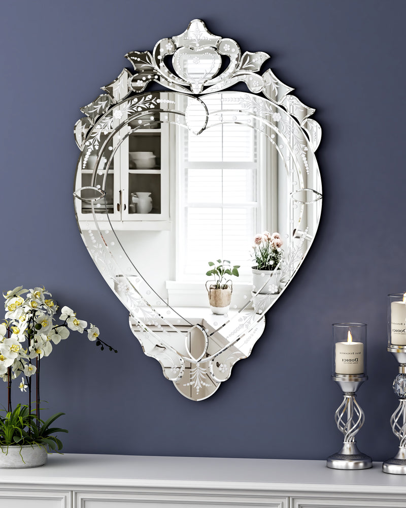 Modern Wall Mirror Irregular Design Decor