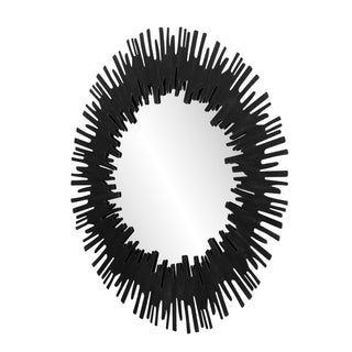 Sunburst Shape Wall Mirror Round Industrial Mirror - 33.5"×33.5"