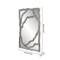 Industrial Silver Wall Mirror