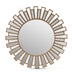 Gold Sunburst Decorative Round Wall Mirror