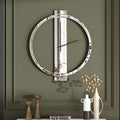 Wall Clock Decorative Large Clock Living Room Decor - Big Clocks All Mirror Glass Finish