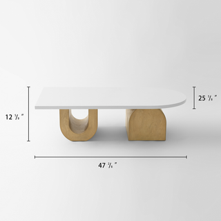 Modern Oval  Minimalist Design Coffee Table