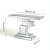 Modern Mirrored Tiered Console Table Entryway Table