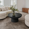 Black Round Coffee Tables Accent Center Table