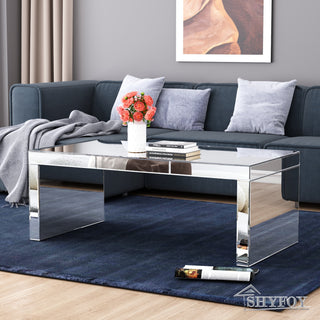 SHYFOY Rectangle Glass Sled Coffee Table / SF-CF095
