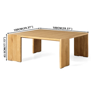 Square Solid Wood Coffee Table