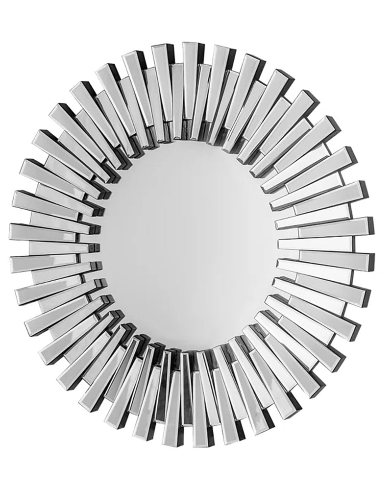 SHYFOY  Wall Mirrors Decorative Round Sunburst Mirror