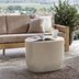 Fluted MgO Modern Round Accent Table