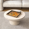 Travertine Round Coffee Tables Accent Center Table