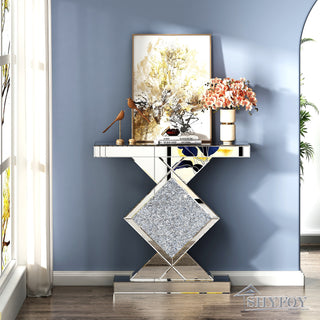 SHYFOY Contemporary Mirrored Console Table