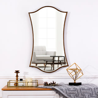 SHYFOY Antique-Glod Wall Mirror Decorative Mirrors for Wall Living Room Decor