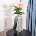 Flower Vase Crushed Diamond Vases for Decor Silver Mirror Vases for Centerpieces